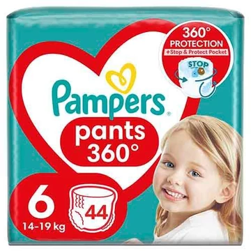 Pampers Pants 360⁰ 6-os méret, 14-19kg, 44db