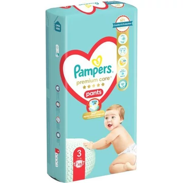 Pampers Premium Care Pants 3-as méret, 6-11kg, 48db