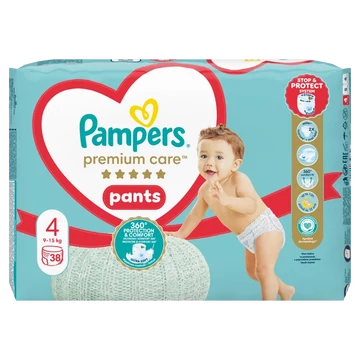 Pampers Premium Care Pants 4-es méret, 9-15kg, 38db