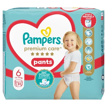 Pampers Premium Care Pants 6-os méret, 15+kg, 31db