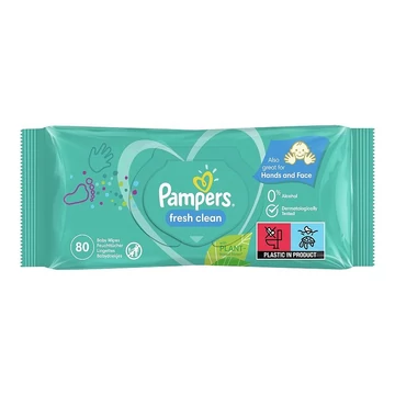 Pampers Fresh Clean törlőkendő 80db