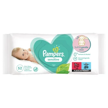Pampers Sensitive törlőkendő 52db