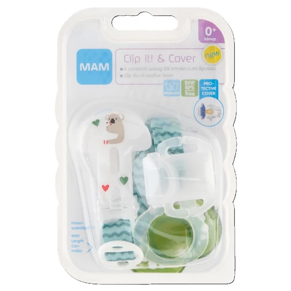 MAM Clip it!&Cover Cumitartó csipesz és szivókavédő - Bálna