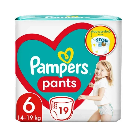 Pampers Pants 6-os méret, 13-19kg, 19db