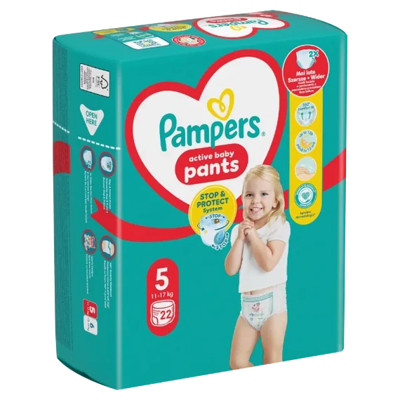 Pampers Active Baby Pants 5-ös méret, 11-17kg, 22db