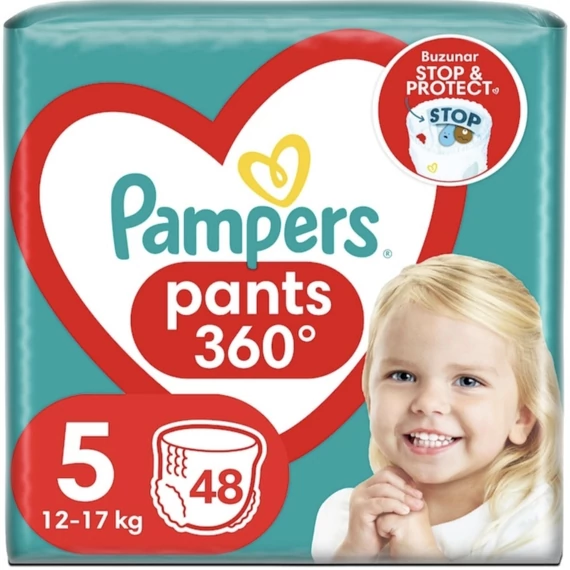 Pampers Pants 360⁰ 5-ös méret, 12-17kg, 48db