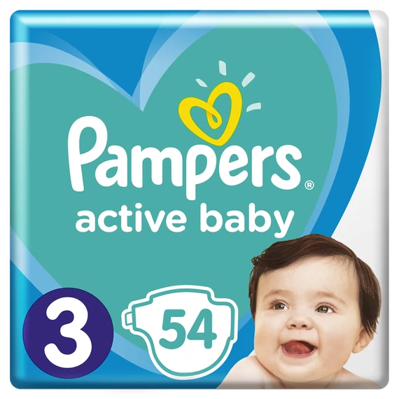 Pampers Active Baby 3-as méret, 6-10kg, 54db