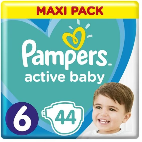 Pampers Active Baby 6-os méret, 13-18kg, 44db