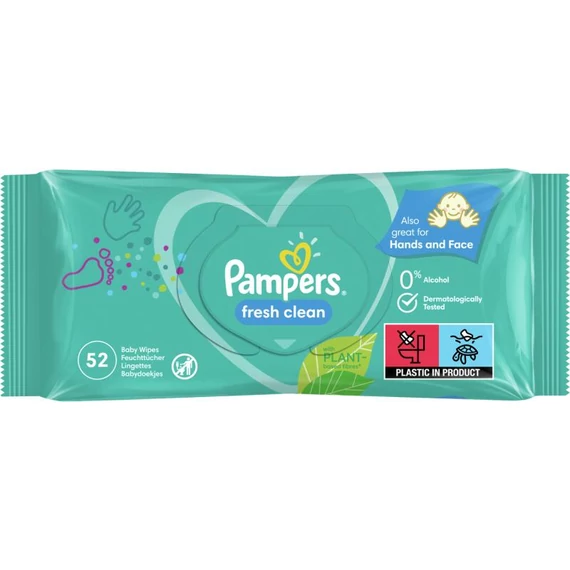 Pampers Fresh Clean törlőkendő 52db